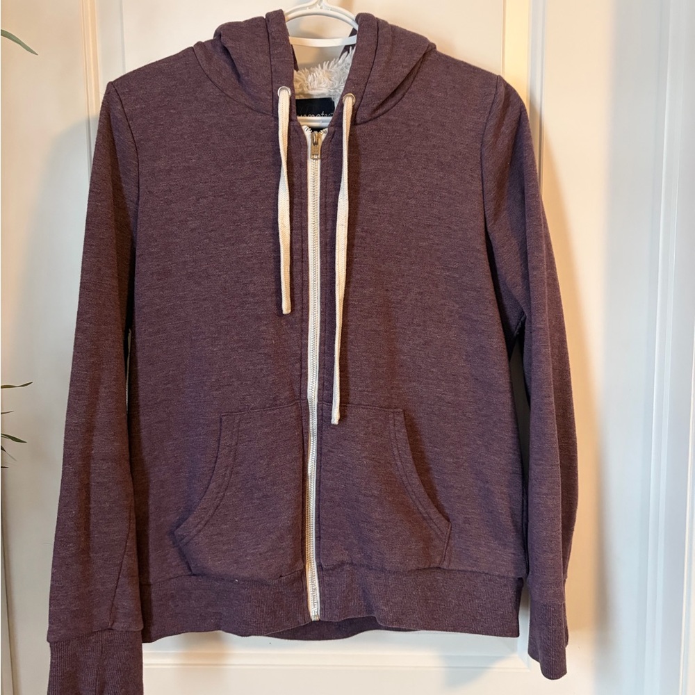 Bluenotes Purple Hoodie with Cream Accents